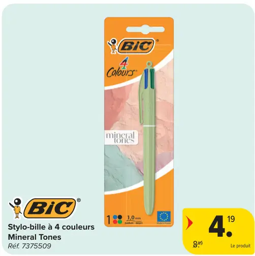 Offre: Stylo-bille à 4 couleurs Mineral Tones