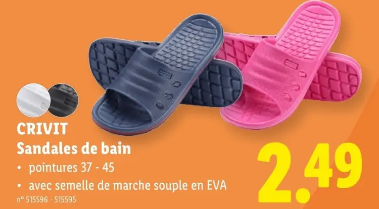 Offre: Sandales de bain