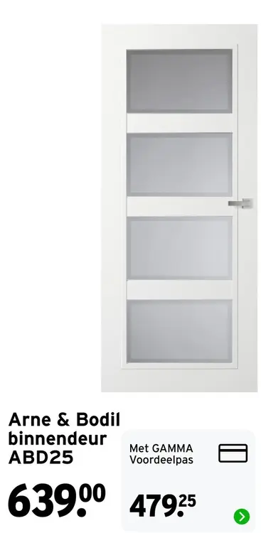 Aanbieding: Arne & Bodil binnendeur ABD25