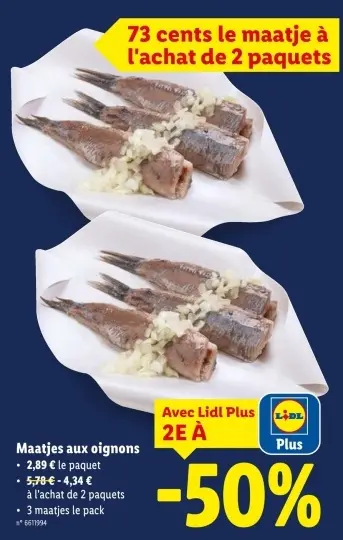 Offre: Maatjes aux oignons