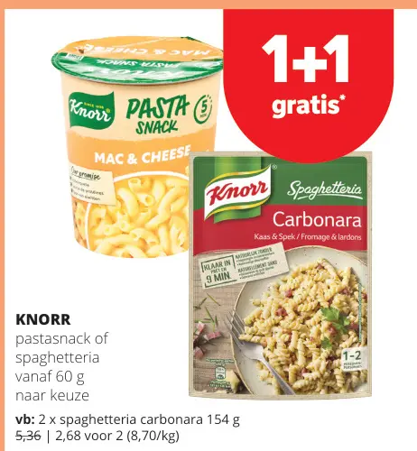 Promotie: Pastasnack of spaghetteria