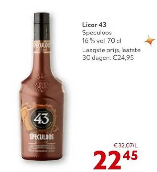 Promotie: Licor 43 Speculoos