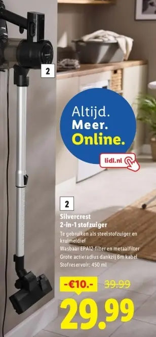 Aanbieding: 2-in-1 stofzuiger