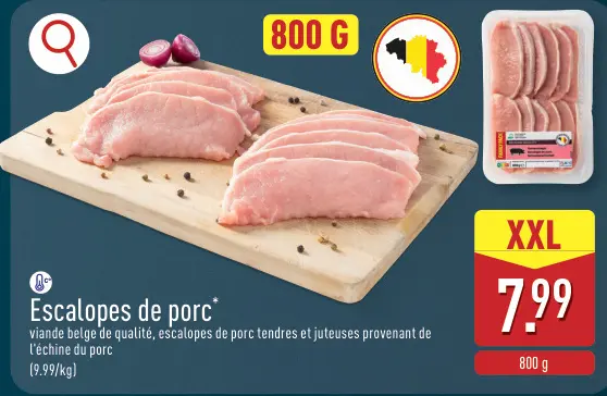 Offre: Escalopes de porc