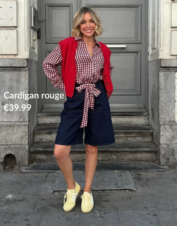 Offre: Cardigan rouge
