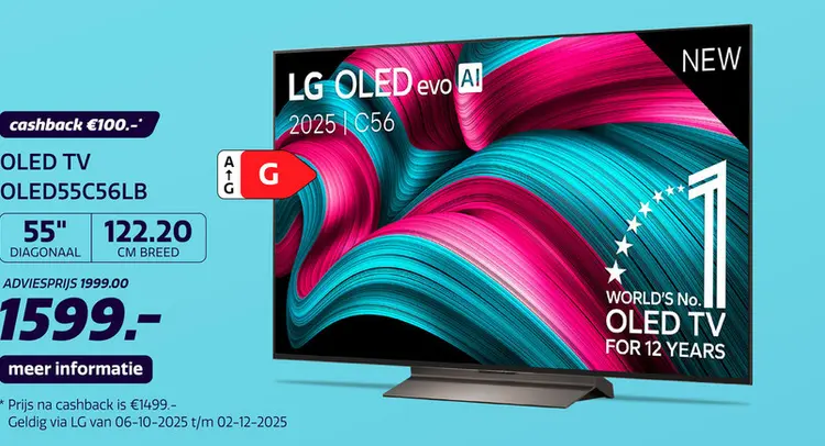 Aanbieding: LG OLED 4K 55C56LB (2025)