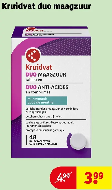 Promotie: Duo maagzuur tabletten