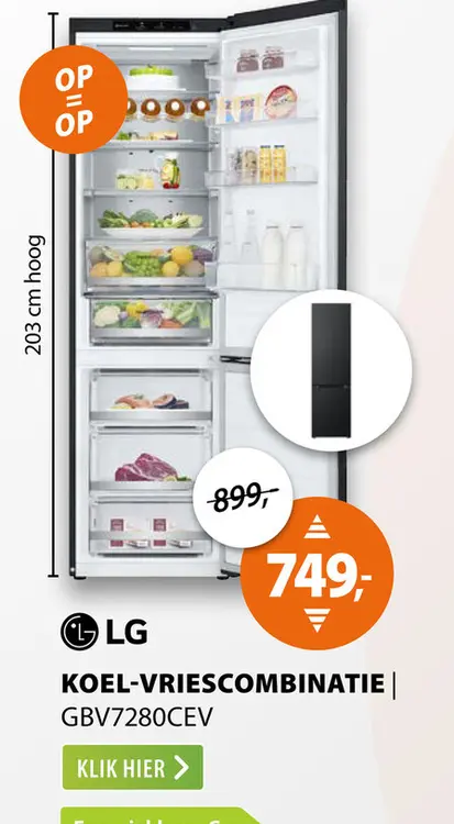 Aanbieding: Koel-vriescombinatie