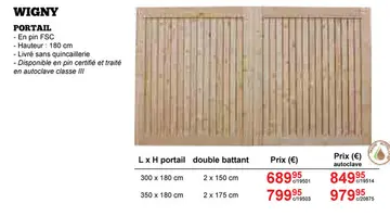 Offre: Wigny portail