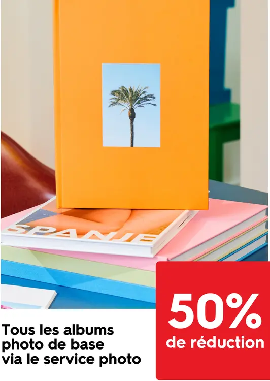 Offre: tous les Albums photo de base via le service photo