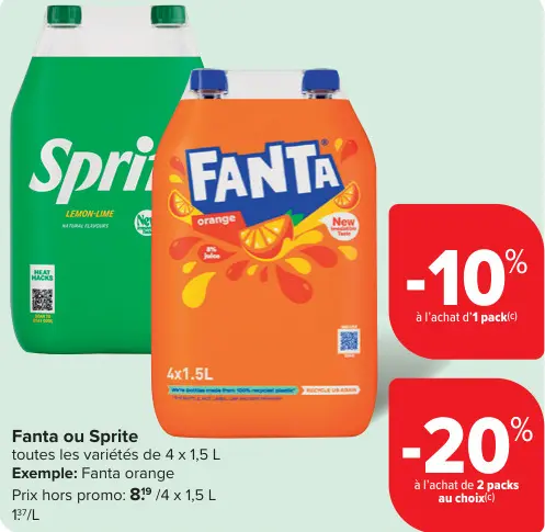 Offre: Fanta ou Sprite