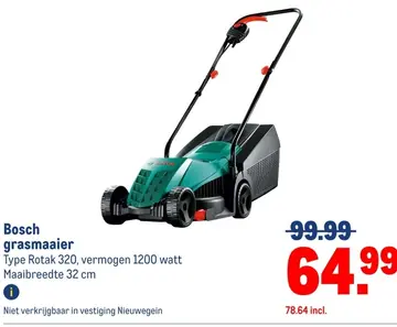 Aanbieding: Bosch grasmaaier