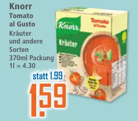 Aanbieding: Knorr Tomato al Gusto Kräuter und andere Sort