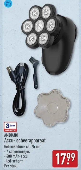 Aanbieding: Accu- scheerapparaat