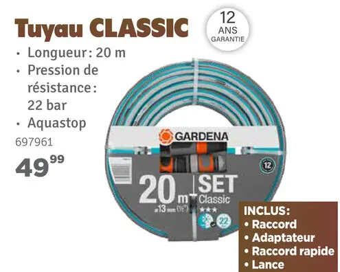 Offre: Tuyau CLASSIC