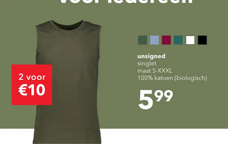 Aanbieding: singlet