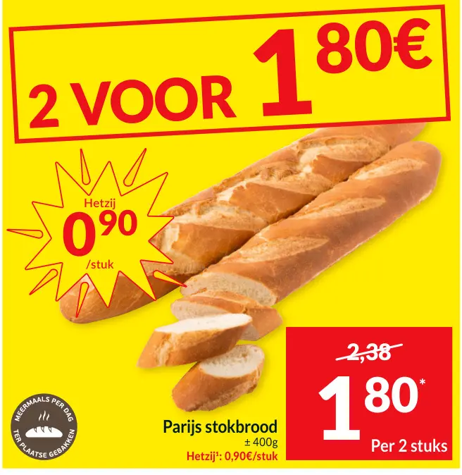 Promotie: Parijs stokbrood