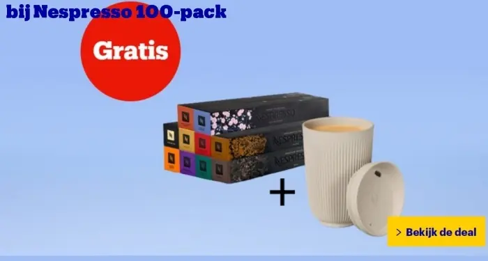 Aanbieding: Nespresso 100-pack