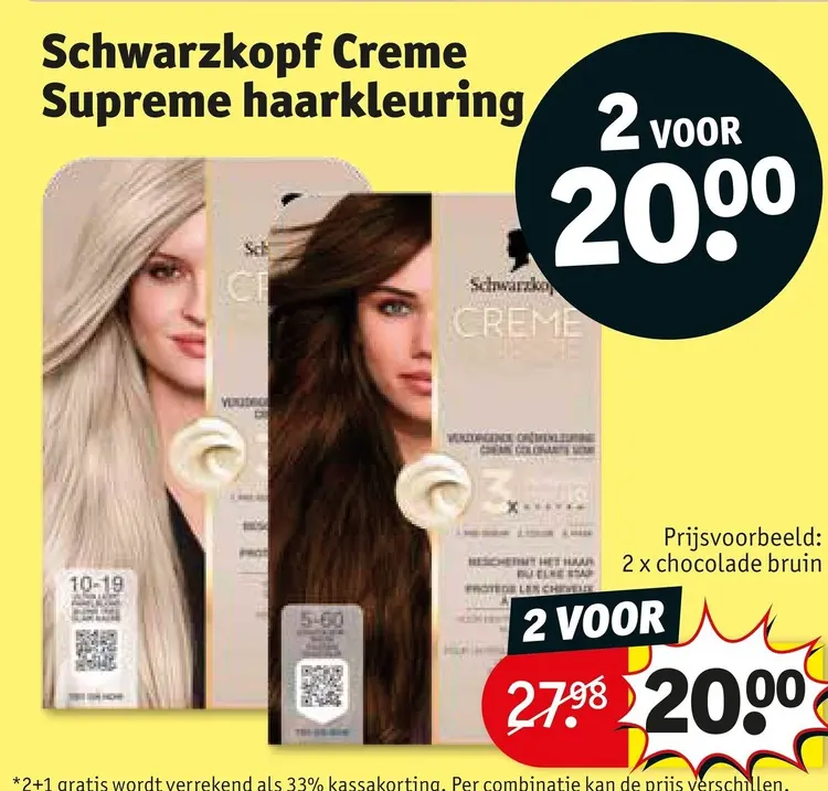 Promotie: Creme Supreme haarkleuring
