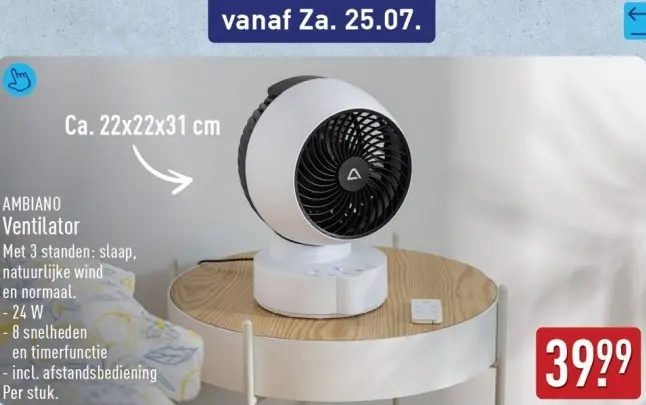 Aanbieding: Ventilator