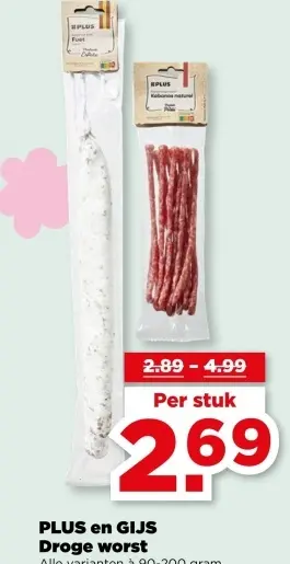 Aanbieding: Droge worst