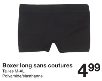 Offre: Boxer long sans coutures