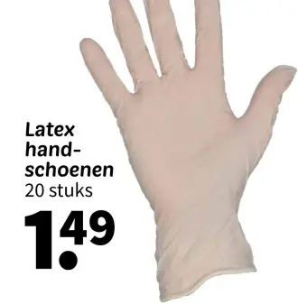 Promotie: Latex handschoenen