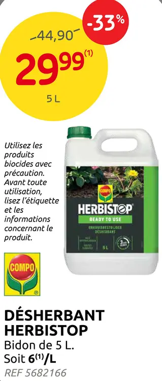 Offre: Désherbant Herbistop