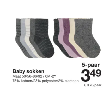 Aanbieding: Baby sokken