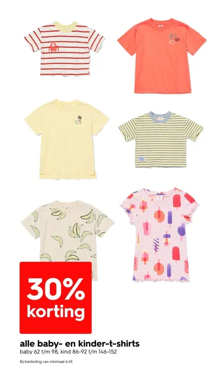 Aanbieding: baby- en kinder-t-shirts