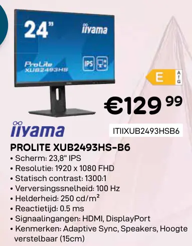 Promotie: Prolite xub2493hs-b6