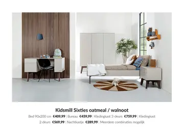 Aanbieding: Kidsmill Sixties kinderkamer Oatmeal