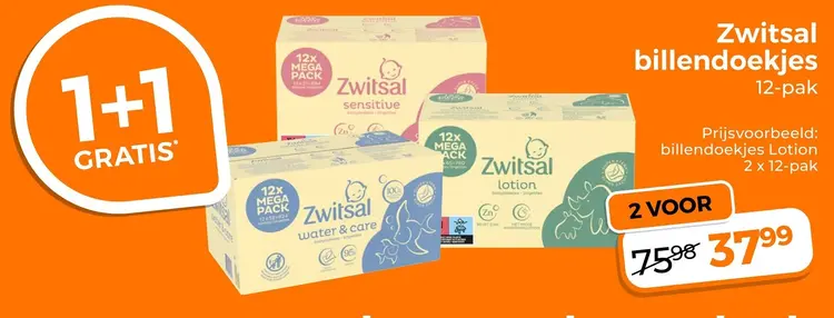 Aanbieding: Billendoekjes 12-pak