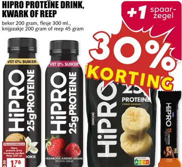 Aanbieding: Hipro proteine drink, kwark of reep