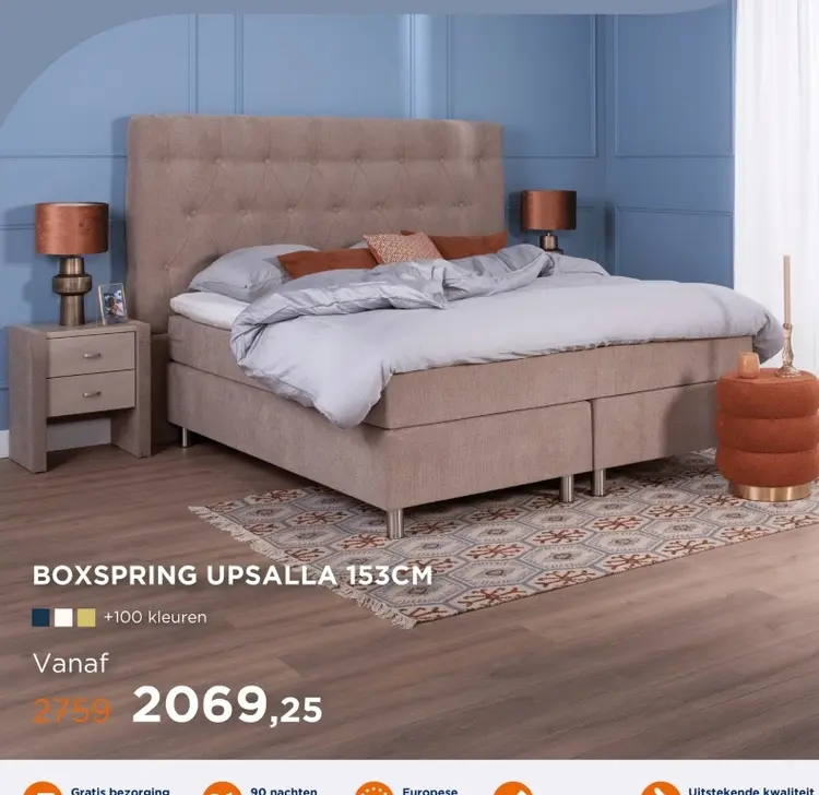 Aanbieding: Boxspring upsalla
