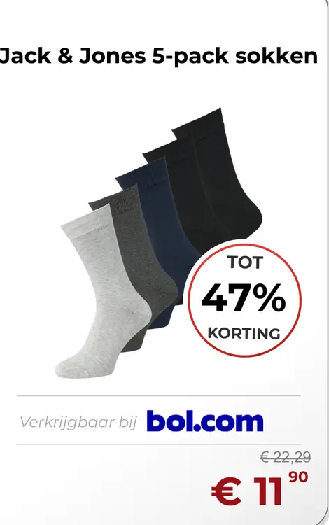 Aanbieding: 5-pack sokken