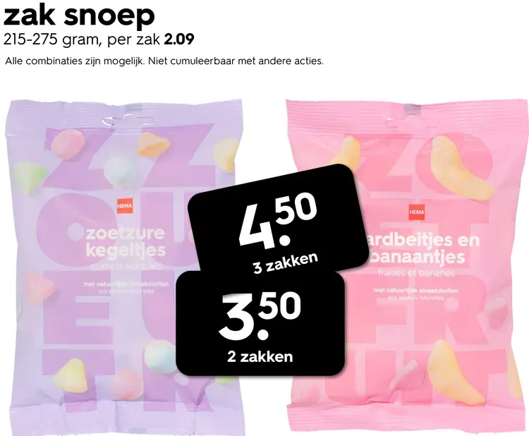 Promotie: HEMA Zak snoep