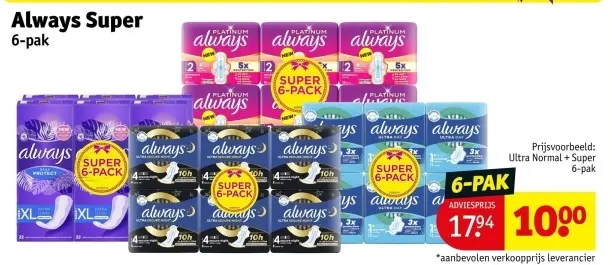 Aanbieding: Always Super