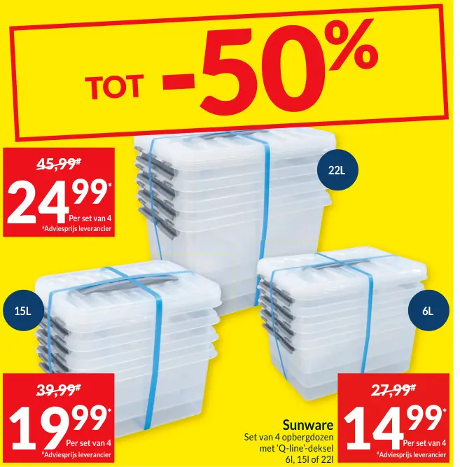Promotie: Sunware opbergdozen