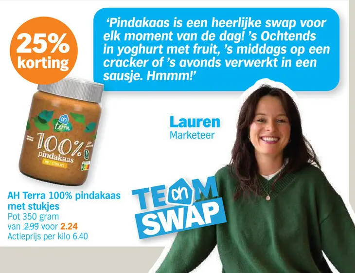 Promotie: 100% pindakaas