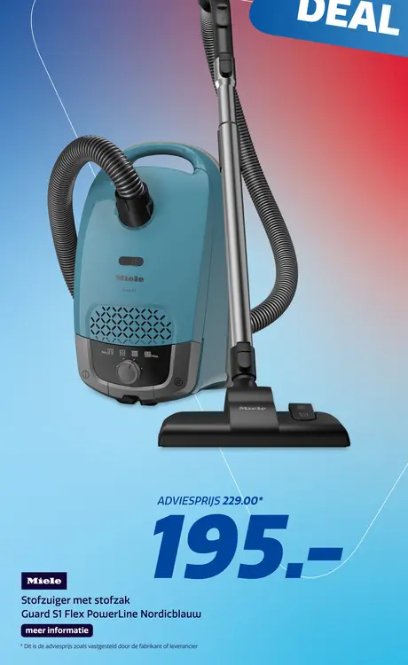 Aanbieding: Miele Guard S1 Flex PowerLine Nordicblauw