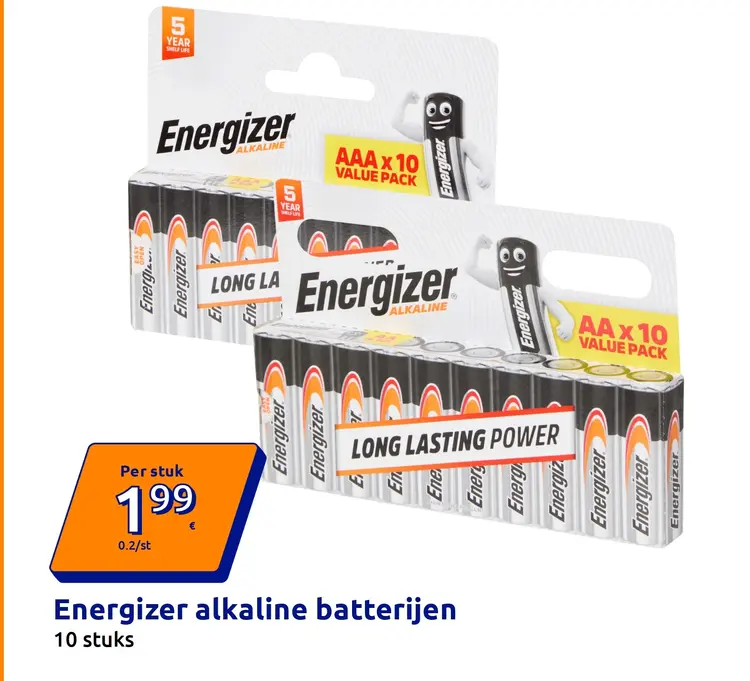 Aanbieding: Energizer alkaline batterijen