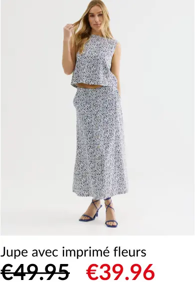 Offre: Jupe avec imprimé fleurs