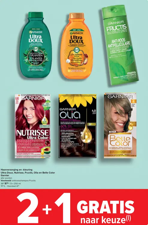 Promotie: Haarverzorging en -kleuring Ultra Doux, Nutrisse, Fructis, Olia en Belle Color