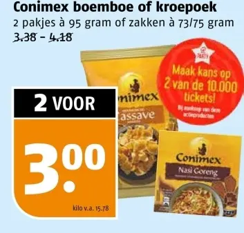 Aanbieding: Conimex boemboe of kroepoek