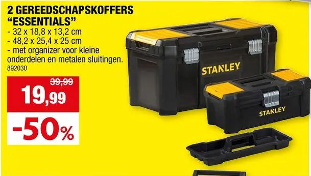 Promotie: Gereedschapskoffers "Essentials"
