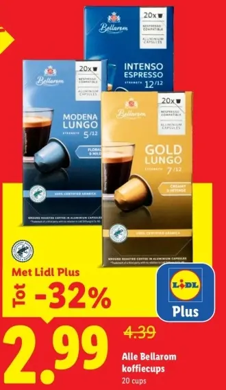 Aanbieding: Bellarom koffiecups
