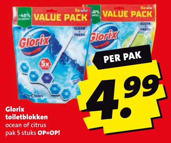 Aanbieding: Glorix toiletblokken