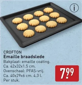 Aanbieding: Emaille braadslede