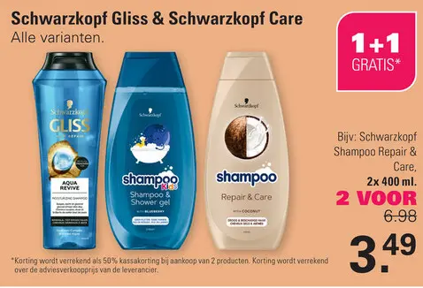 Aanbieding: Schwarzkopf Gliss & Schwarzkopf Care